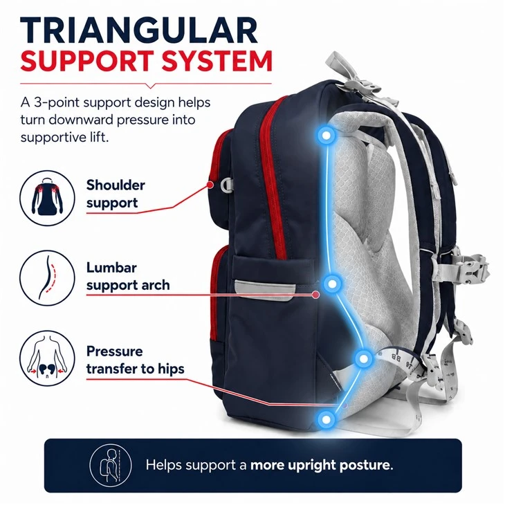 Ergonomic Spine Support Kids Backpack For Boy factory